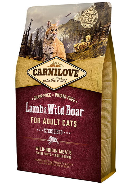 Carnilove Cat Lamm & vildsvin 2 kg