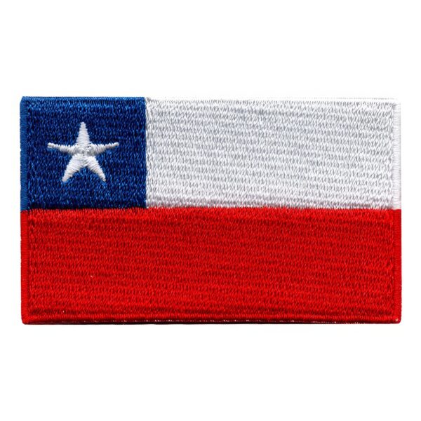 Tygmärke Flagga Chile